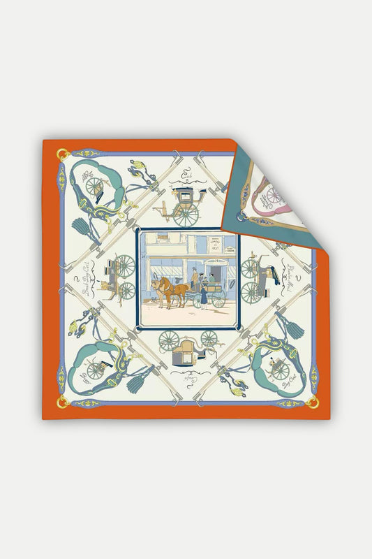 Seidentuch Deluxe „Les Cabs de Paris“