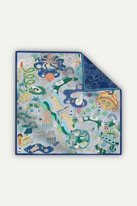 Seidentuch Deluxe „Voyage Sous la Mer“