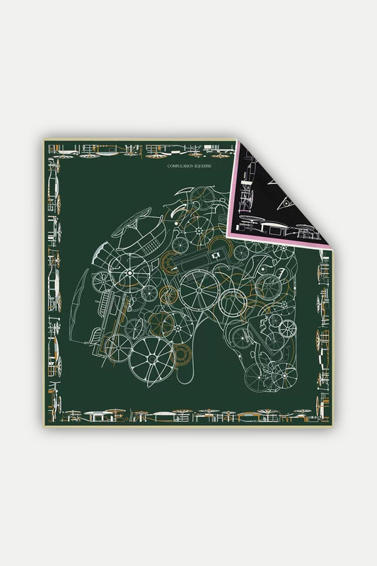 Seidentuch Deluxe „Complication Équestre“