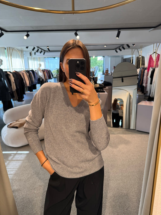 Klassischer V- Auschnitt Pullover