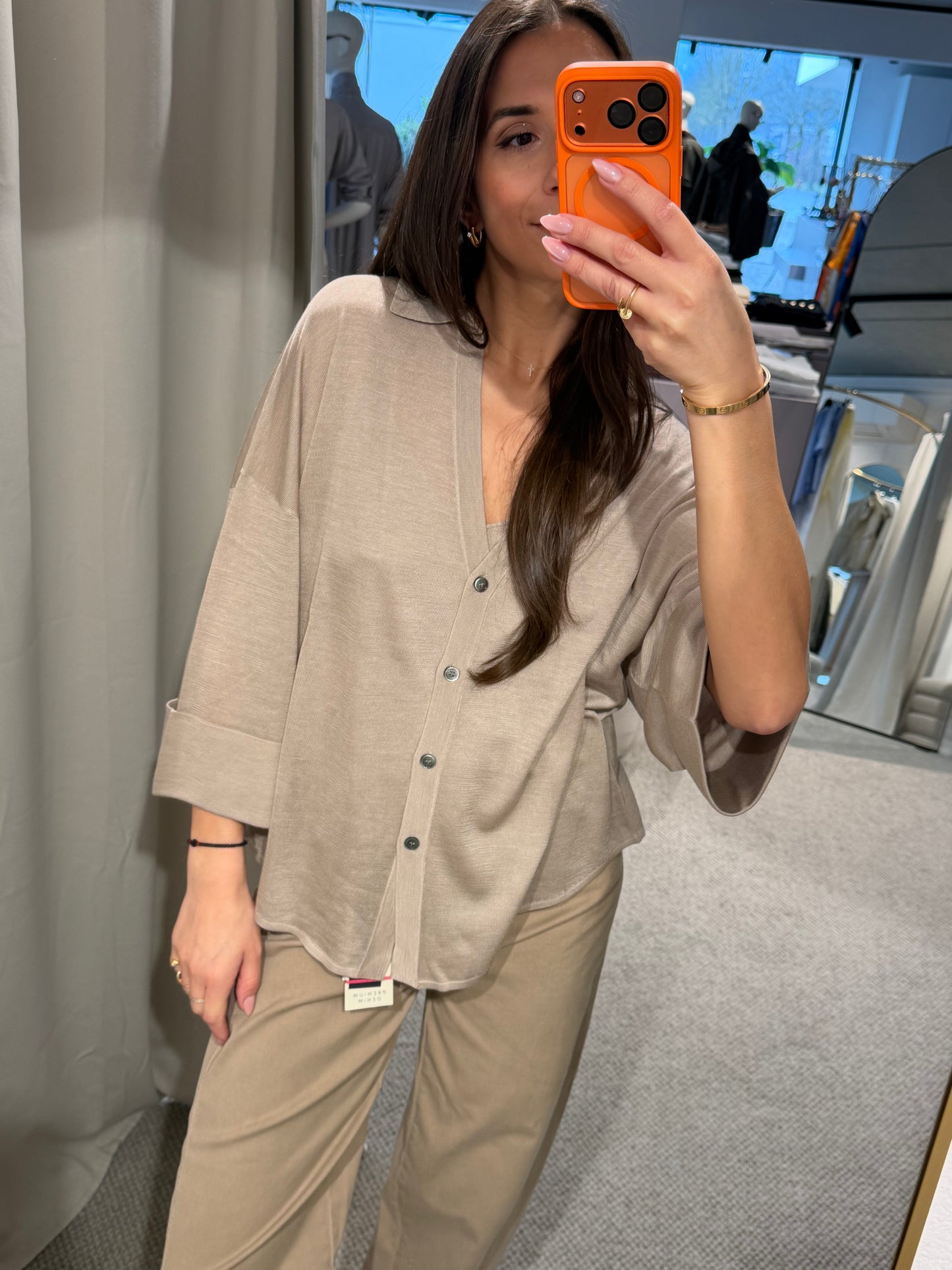 Flona- Leichte Strickjacke aus 100% Seide