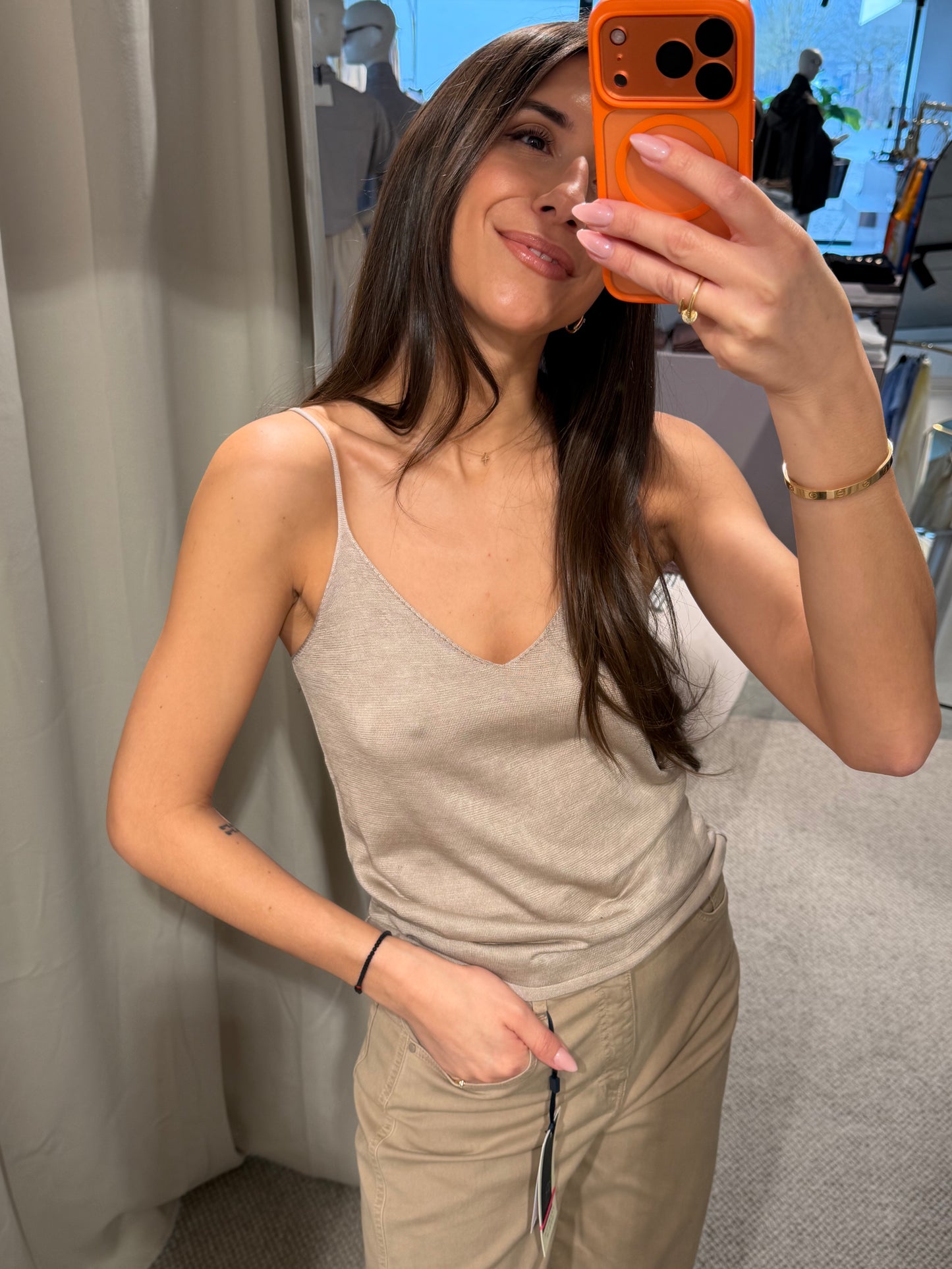 Flona - Stricktop aus 100% Seide