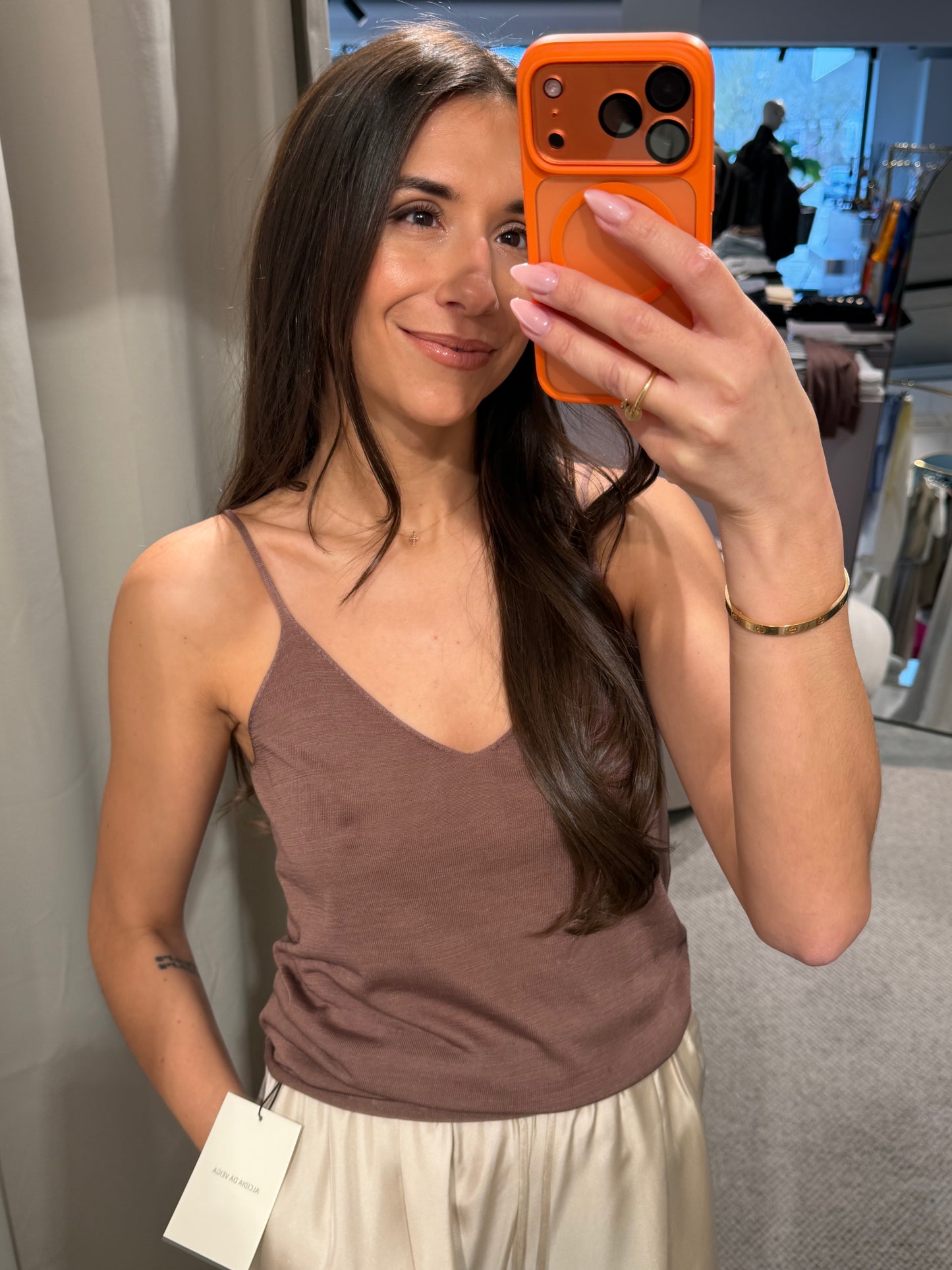 Flona - Stricktop aus 100% Seide