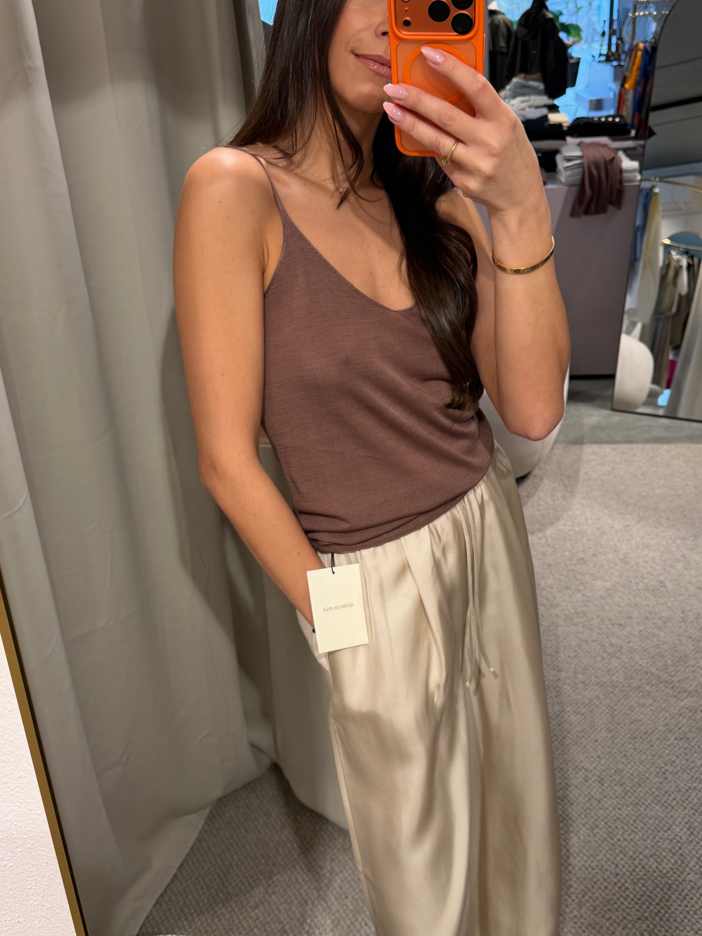 Flona - Stricktop aus 100% Seide
