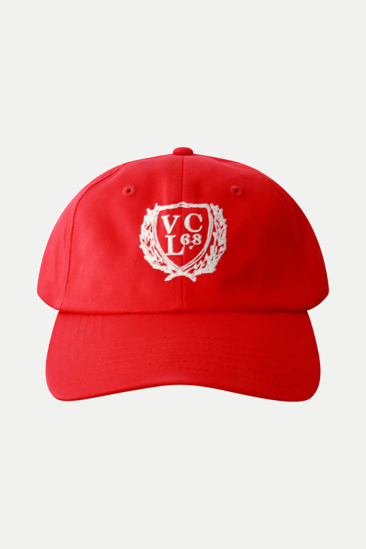 Rot Cap aus Baumwolle mit Stickerei