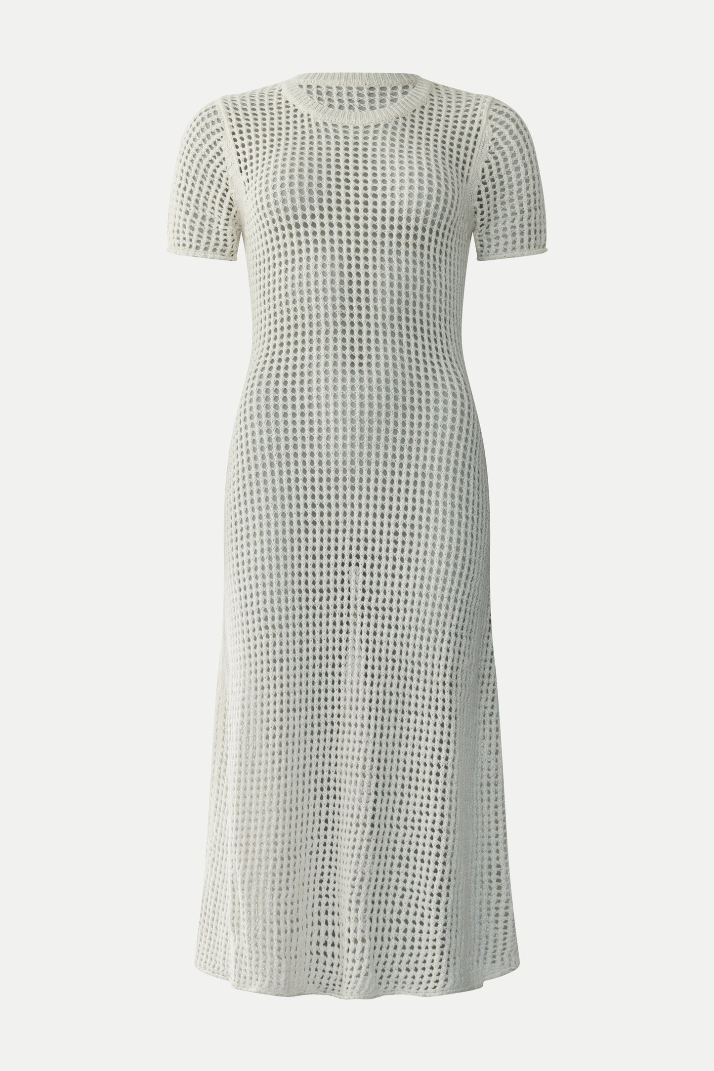 Gehäkeltes Kleid in gebrochenem weiß