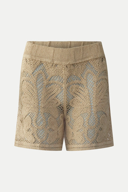 Gehäkelte Shorts in sand