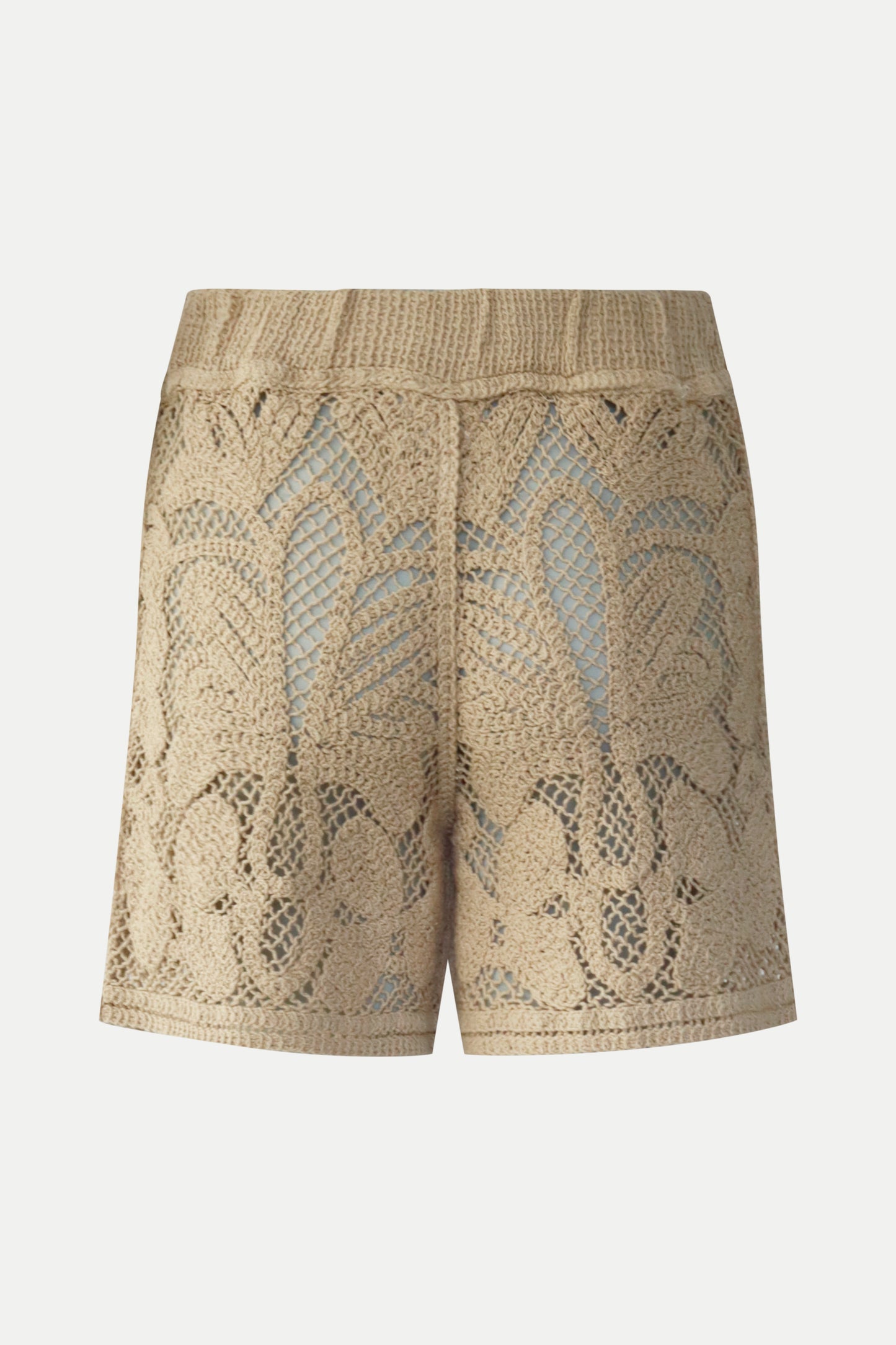 Gehäkelte Shorts in sand