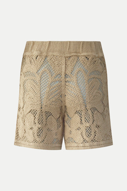 Gehäkelte Shorts in sand