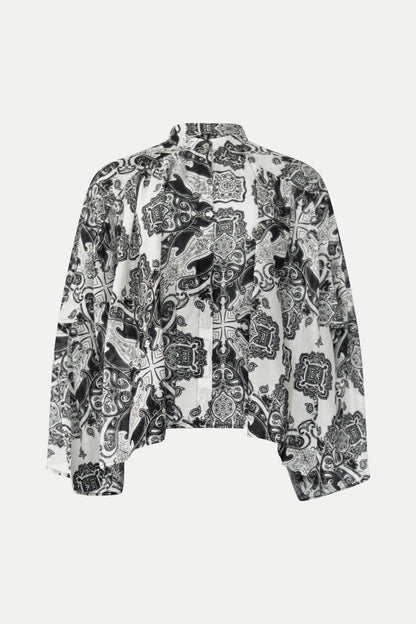 Bluse im Paisley- Print aus Baumwolle
