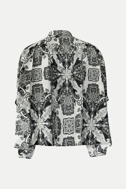 Bluse im Paisley- Print aus Baumwolle