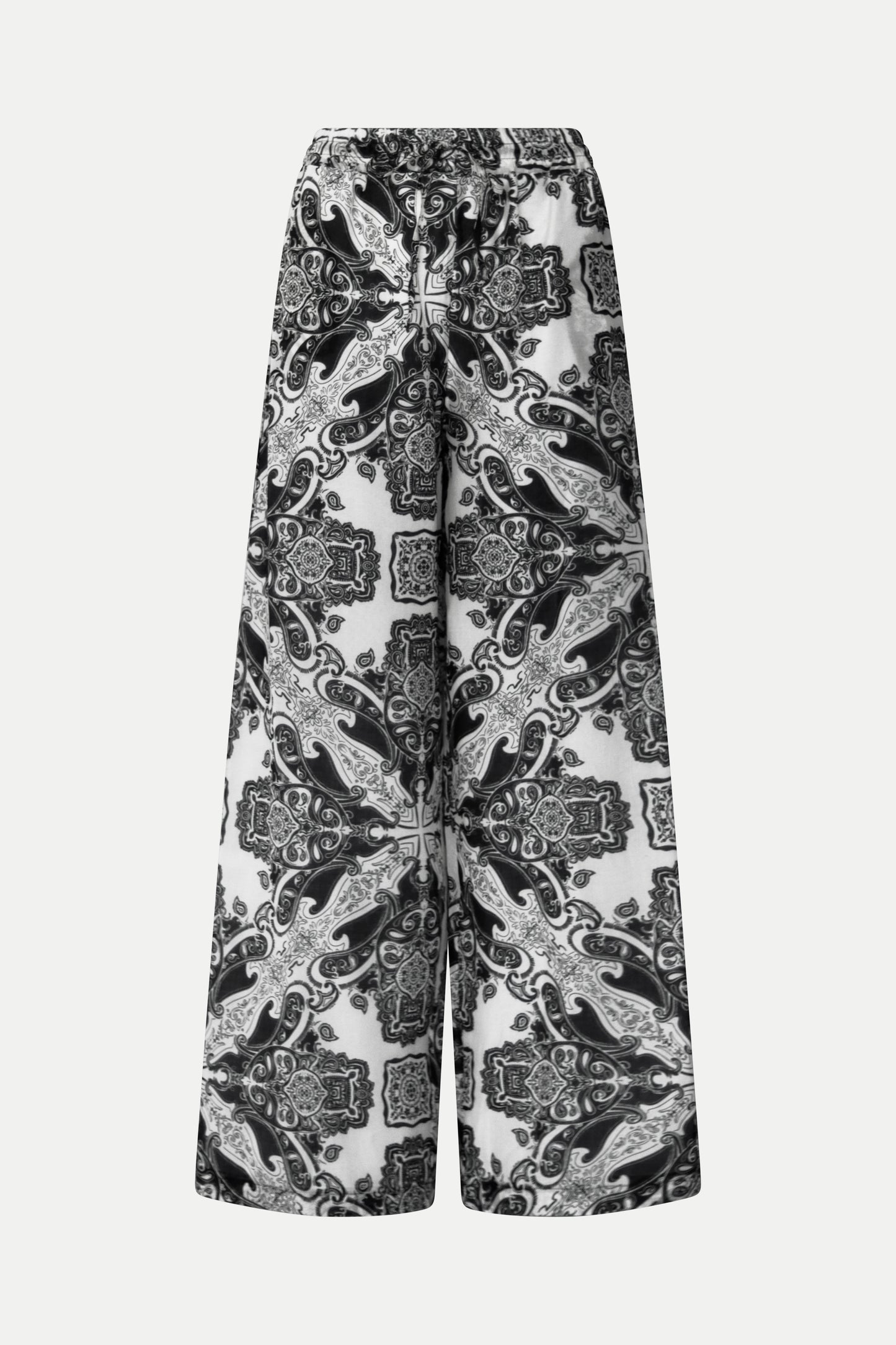 Hose im Paisley- Print aus Baumwolle