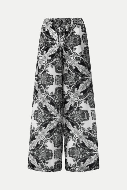 Hose im Paisley- Print aus Baumwolle