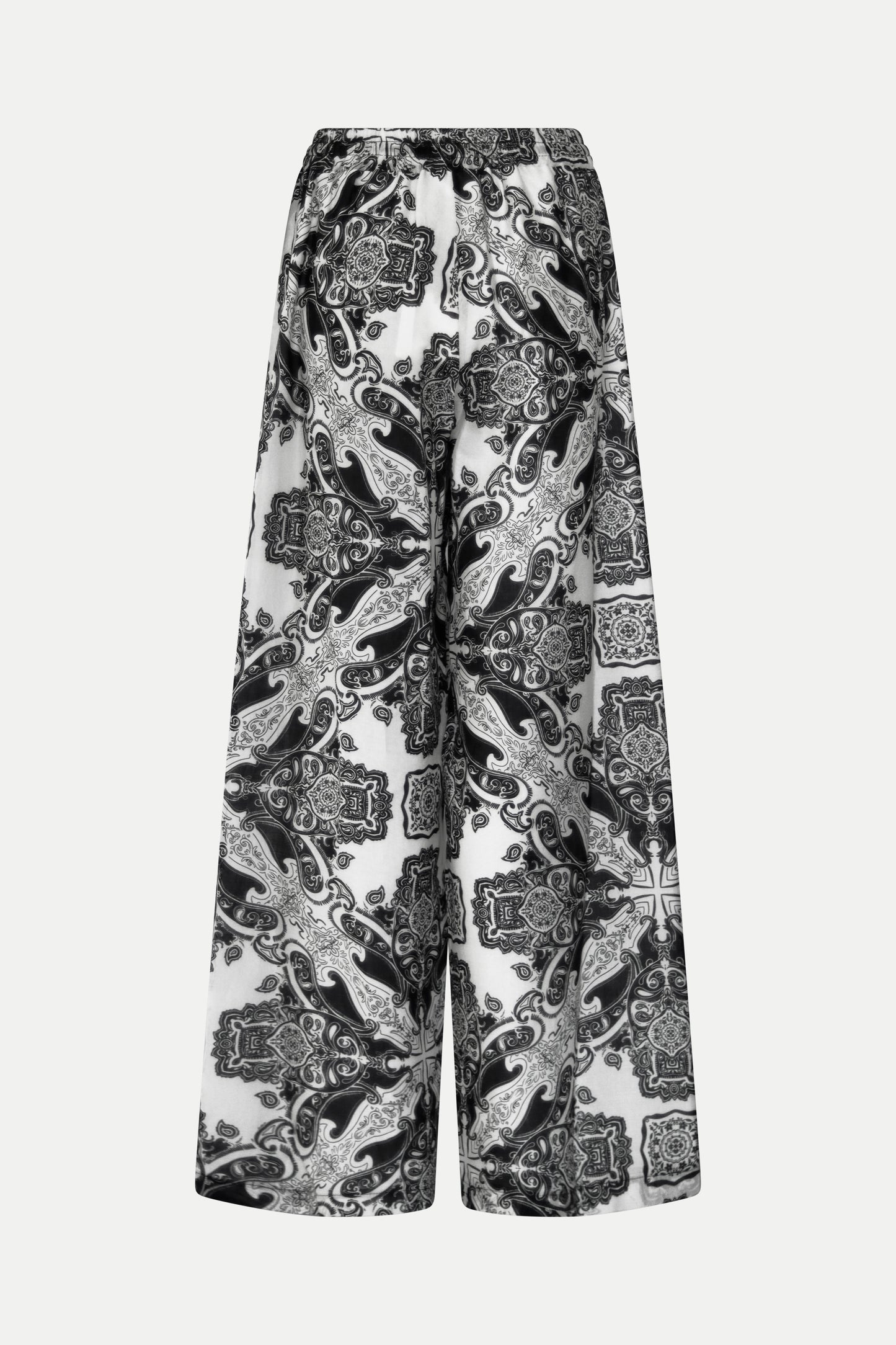 Hose im Paisley- Print aus Baumwolle