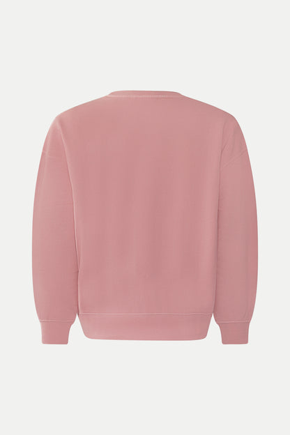 Lässiges Sweatshirt aus Bio- Baumwolle in rose