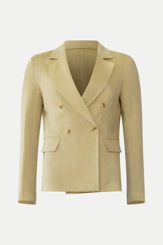 Doppelreihiger Blazer aus Leinen