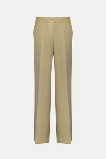 Lange Hose aus Leinen