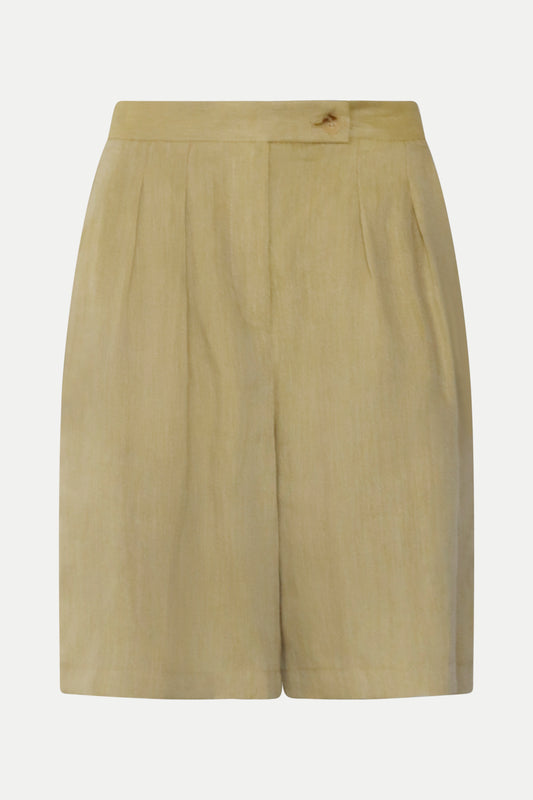 Bermuda- Shorts aus Leinen