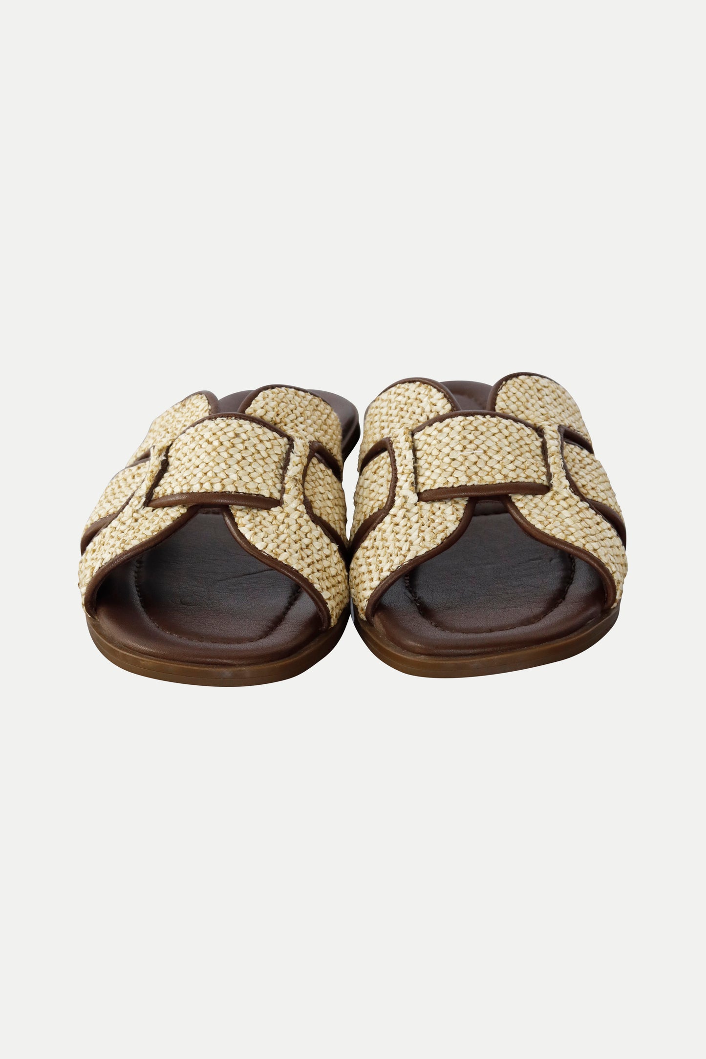 Sandalen aus Leder in dunkelbraun