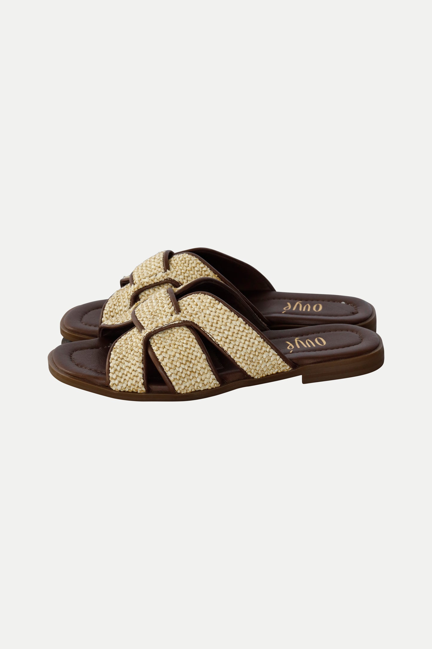 Sandalen aus Leder in dunkelbraun