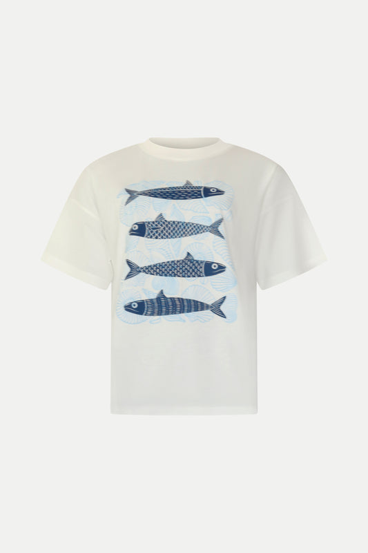 T- Shirt "Sardinen" in navy