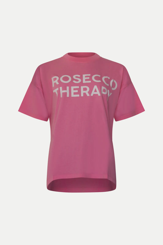 T- Shirt "Prosecco Therapy" in pink
