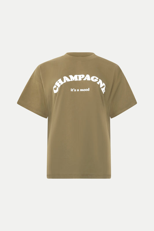 T- Shirt "Champage" dunkelgrün