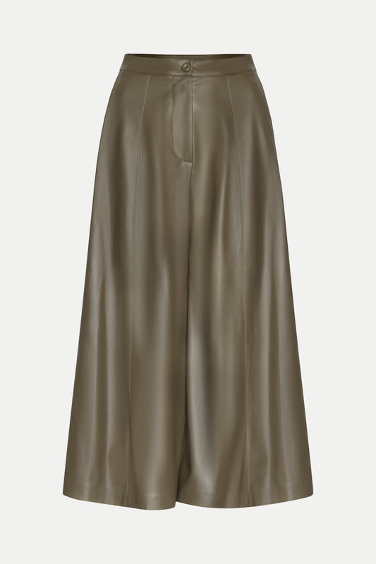 Culotte aus veganem Leder