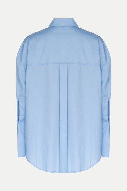 Hemdbluse aus Baumwoll- Poplin