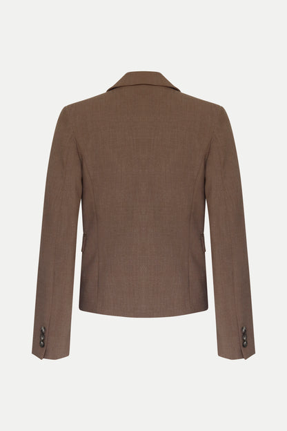 Taillierter Blazer mit Knopf