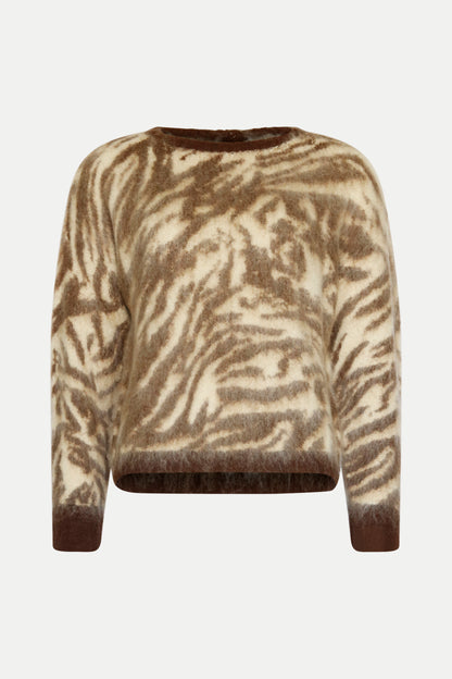 Kuscheliger Pullover mit Animal- Muster