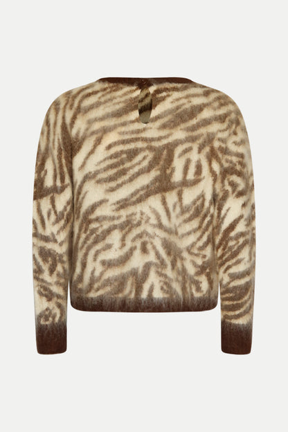 Kuscheliger Pullover mit Animal- Muster
