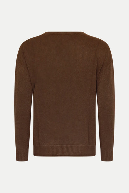 Klassischer V- Ausschnitt Pullover