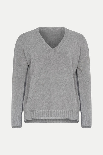 Klassischer V- Auschnitt Pullover