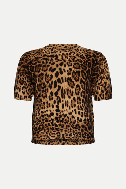 Kurzärmliger Pullover aus reiner Wolle