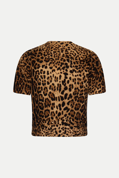 Kurzärmliger Pullover aus reiner Wolle