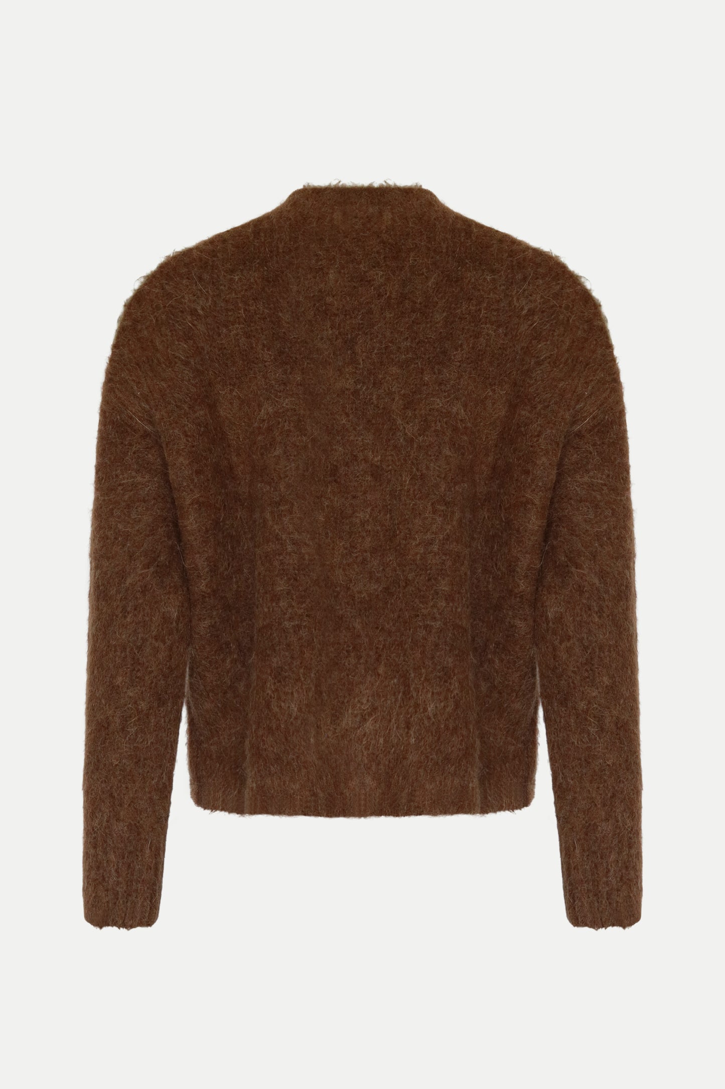 Kuscheliger Pullover mit Cut- Outs in dunkelbraun