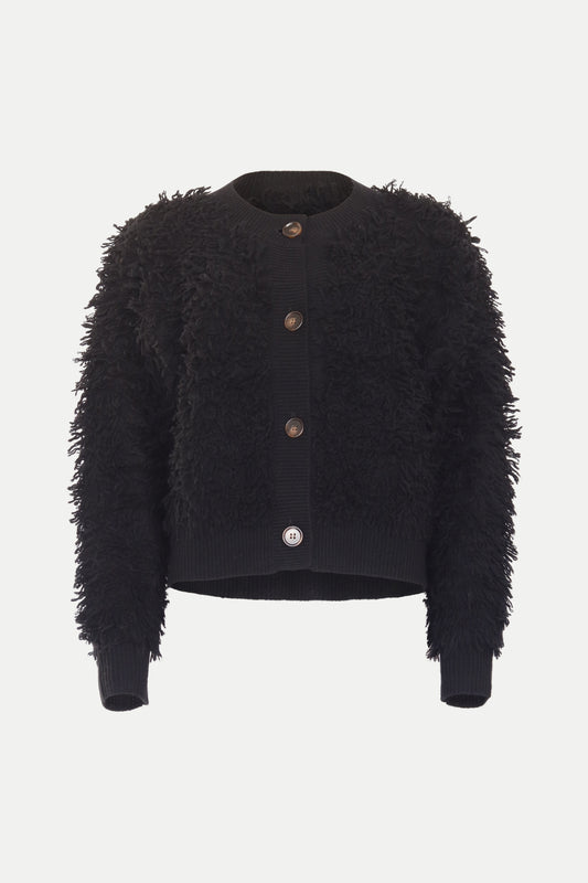 Cardigan aus 100% Kaschmir in schwarz