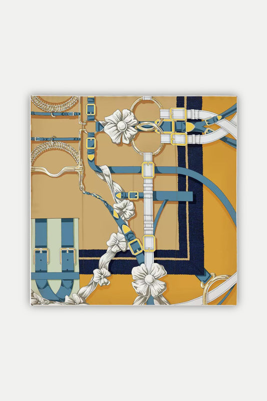 Luxuriöses Seidentuch 90 x 90 cm