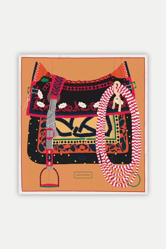 Luxuriöses Seidentuch 90 x 90 cm