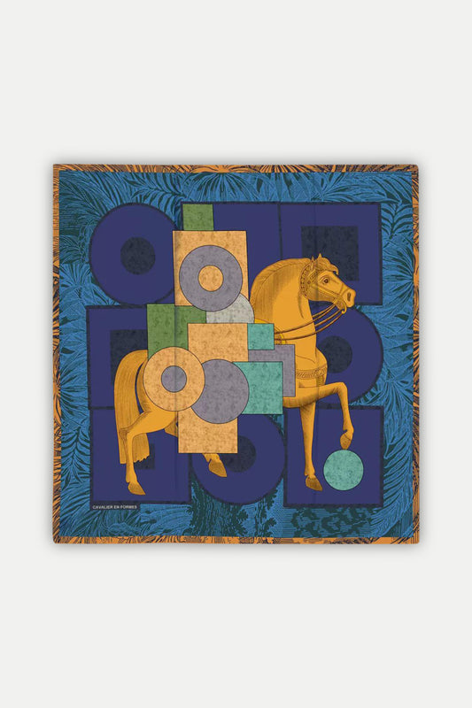Luxuriöses Seidentuch 90 x 90 cm