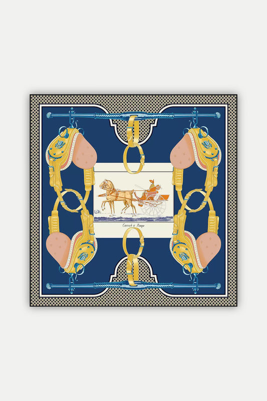 Luxuriöses Seidentuch 90 x 90 cm