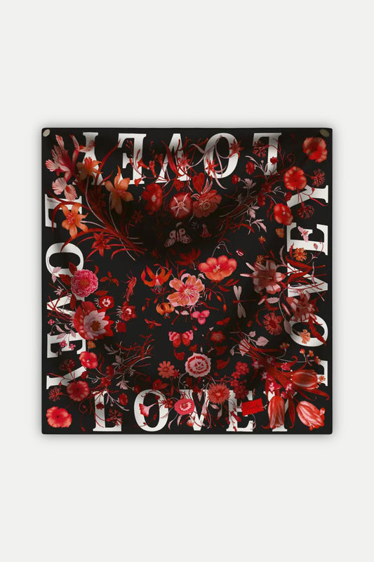Luxuriöses Seidentuch 90 x 90 cm