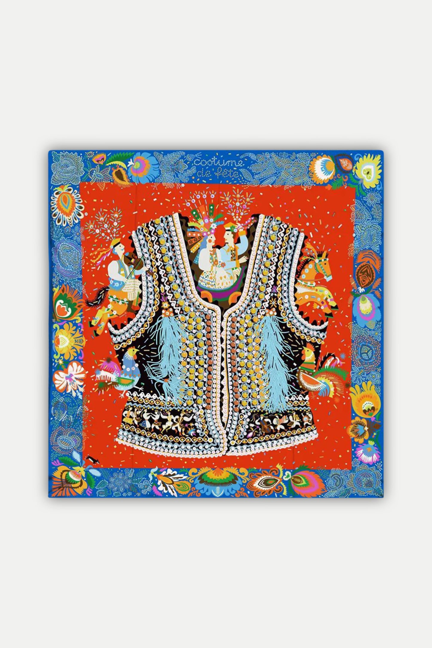 Luxuriöses Seidentuch 90 x 90 cm