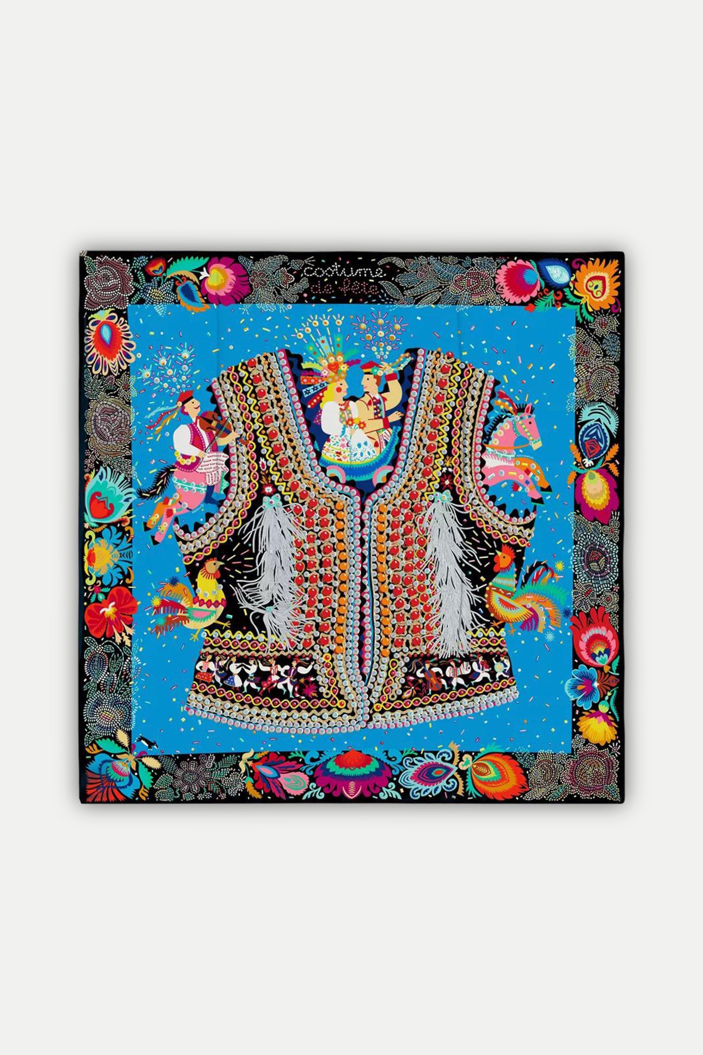 Luxuriöses Seidentuch 90 x 90 cm