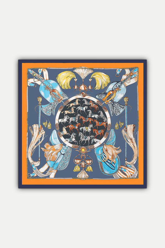 Luxuriöses Seidentuch 130 x 130 cm