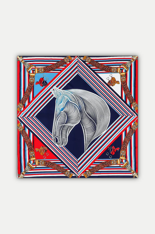 Luxuriöses Seidentuch 130 x 130 cm