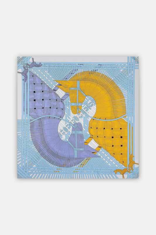 Luxuriöses Seidentuch 130 x 130 cm