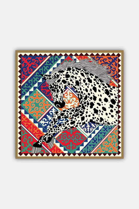Luxuriöses Seidentuch 130 x 130 cm