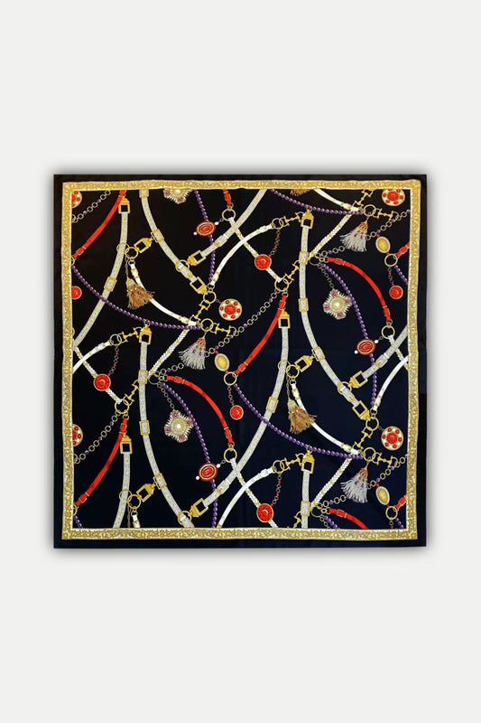Luxuriöses Seidentuch 90 x 90 cm